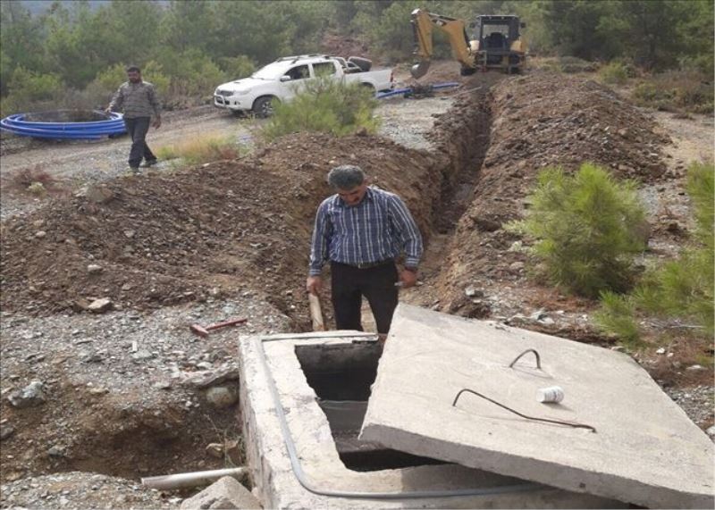 Nergizlik´te içmesuyu hattı yenilendi