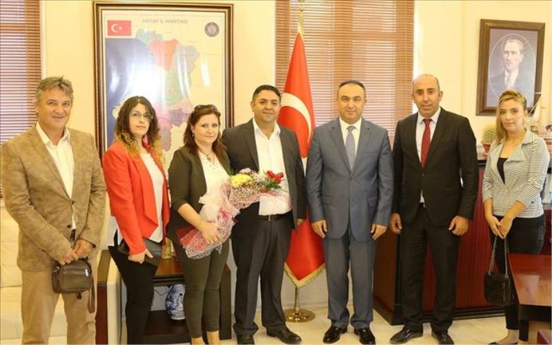 Okul yönetiminin kaymakamlık ziyareti
