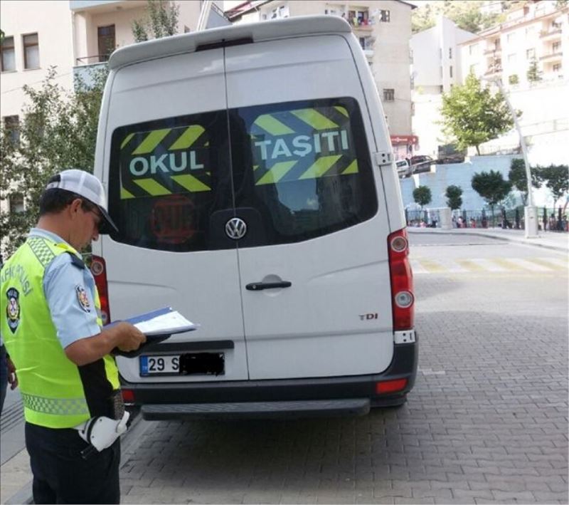 41 okul servis  sürücüsüne para cezası