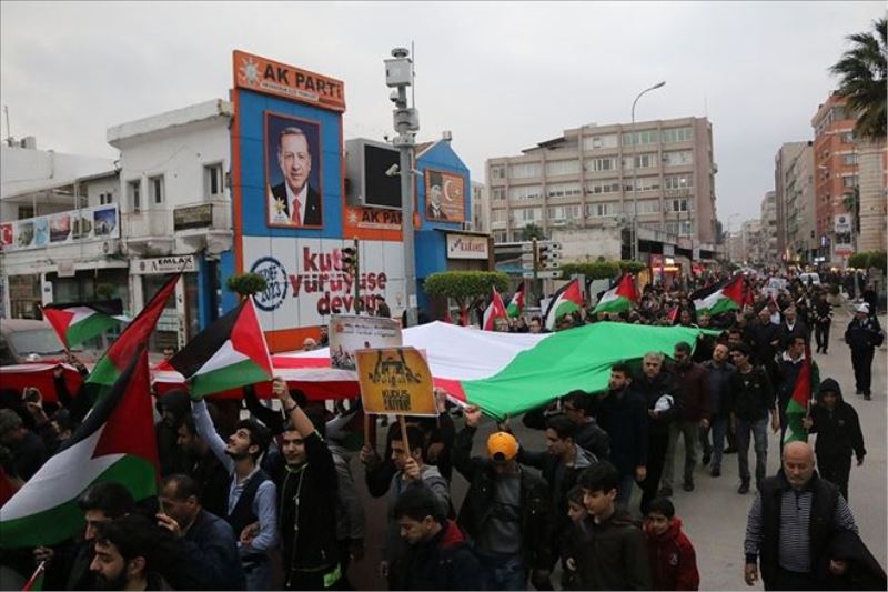İskenderun´da Kudüs yürüyüşü