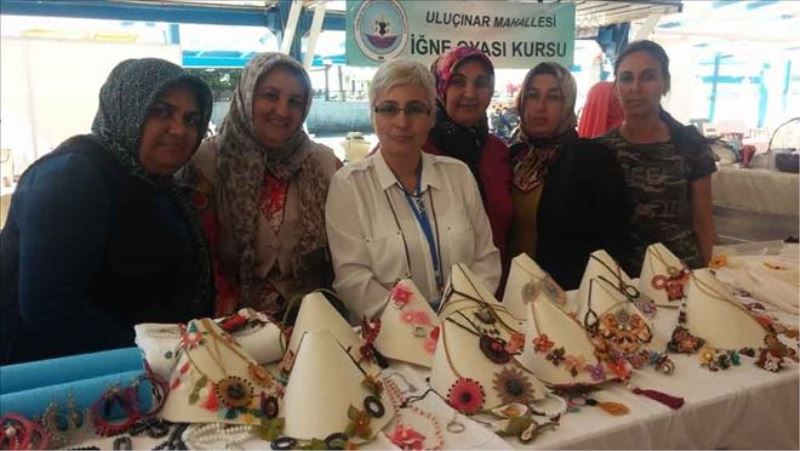 Kursiyerler bir yıllık ürünlerini sergiledi