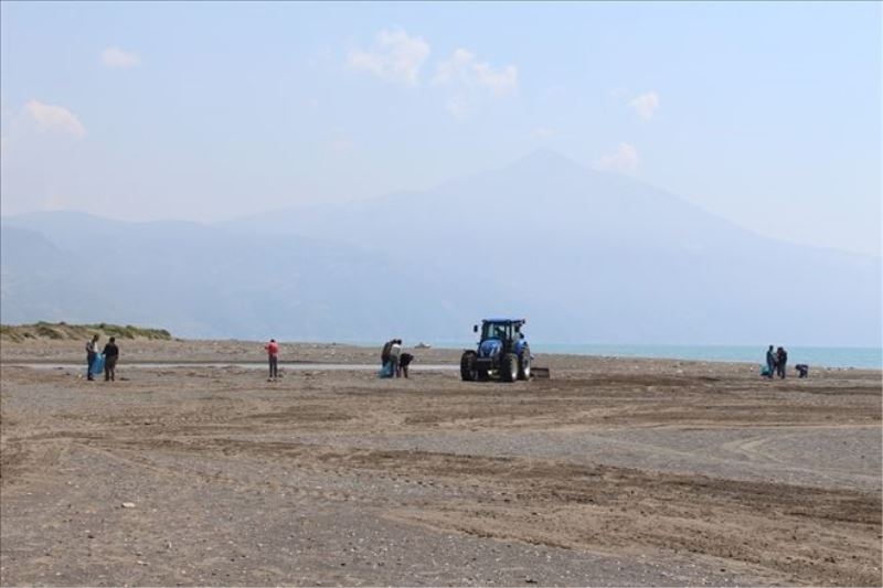 Bir yılda sahilden 586 ton atık toplandı
