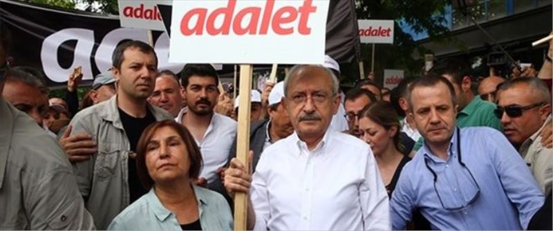 Adalet yürüyüşü mitingle tamamlandı