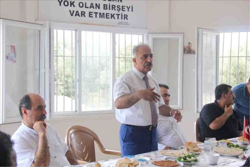 Sanayi esnafıyla toplandı