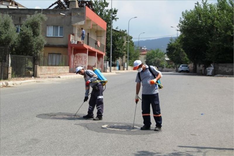 Karayılan´a kaldırım çalışması