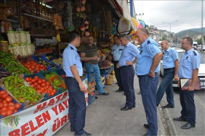 Belen´de kaldırım işgali denetimi