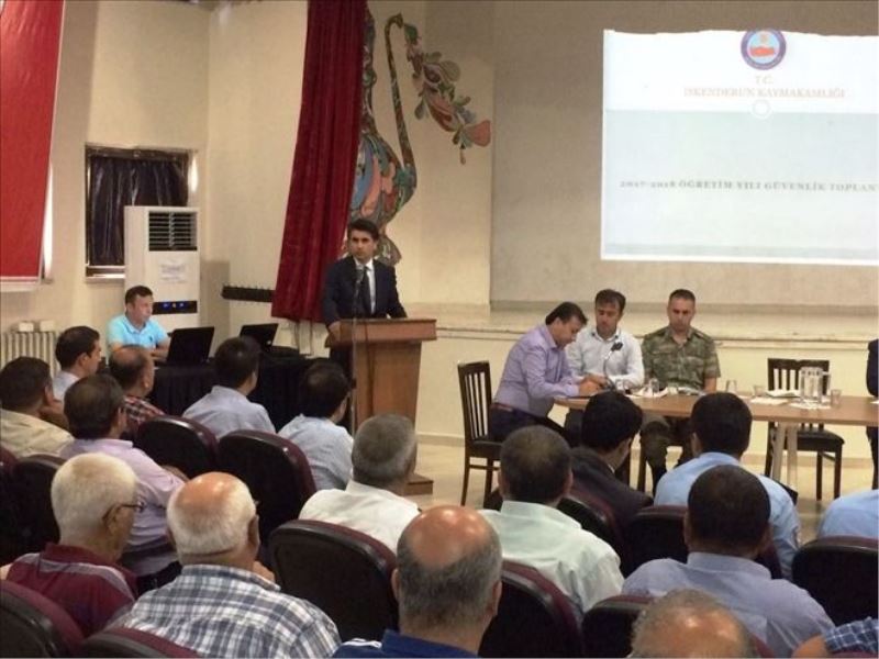 Okullardaki güvenlik sorunu ele alındı