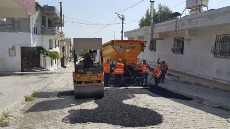 Mahallede asfalt çalışması  