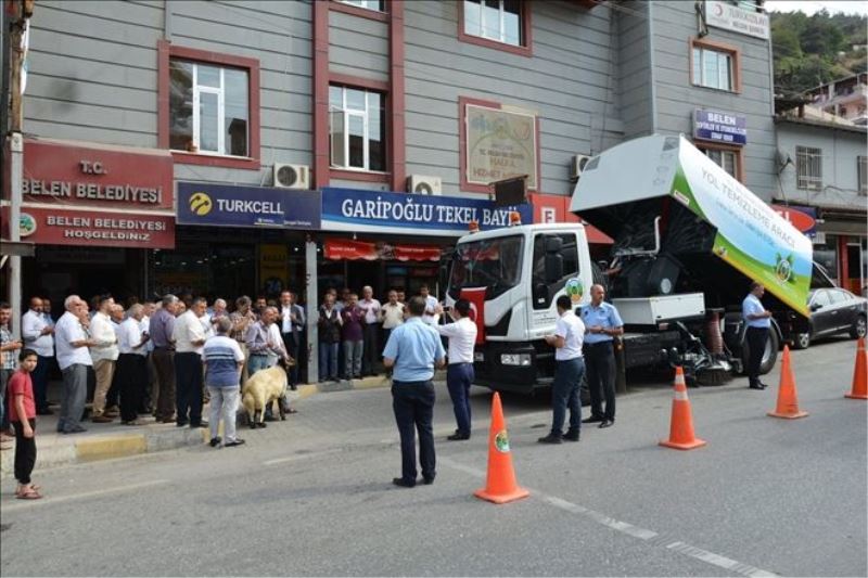 Belen´e yol süpürme aracı