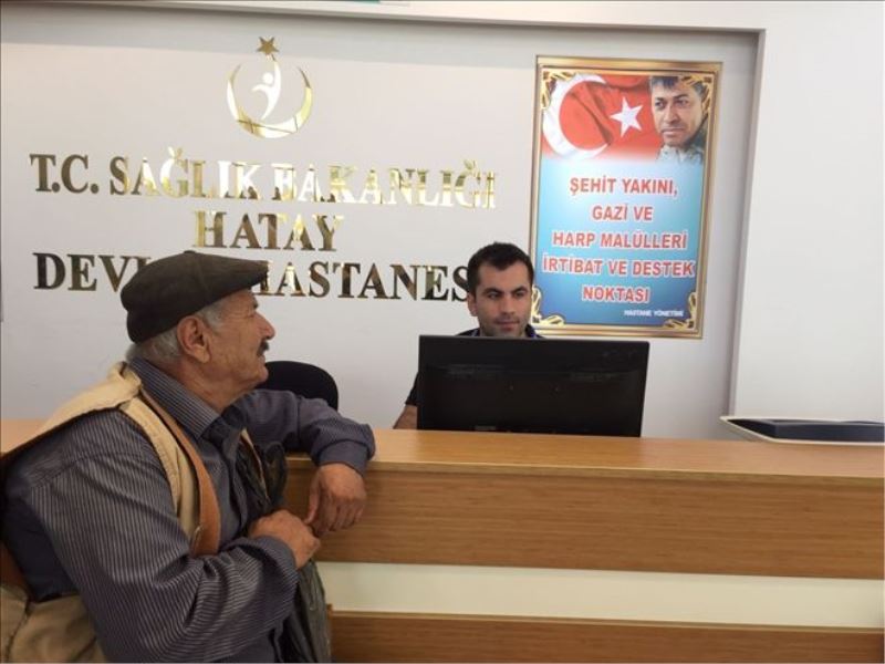 Gazi ve şehit yakınına ´öncelikli tedavi´  