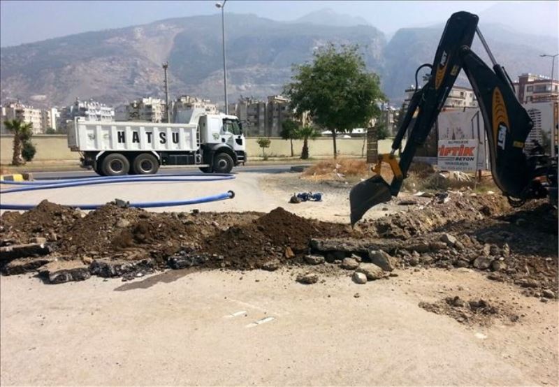 100 metrelik içmesuyu hattı