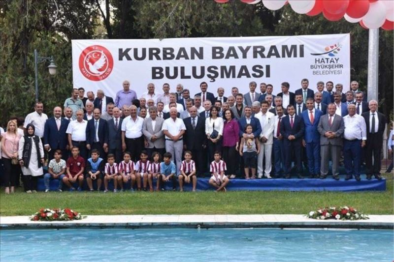 Parkta bayramlaşma