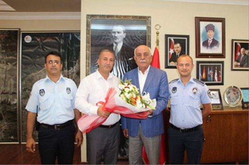 Zabıtadan Başkan Dingil´e ziyaret