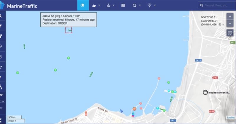 Angus yüklü gemi İskenderun´da!