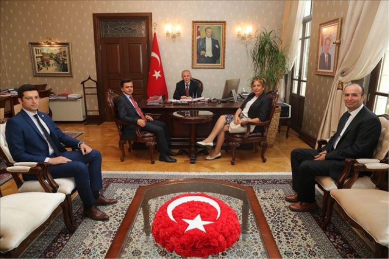 Sayıştay denetçilerinin vali ziyareti