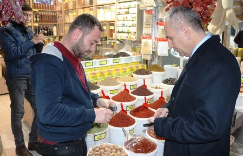 Kaymakamın esnaf ziyareti