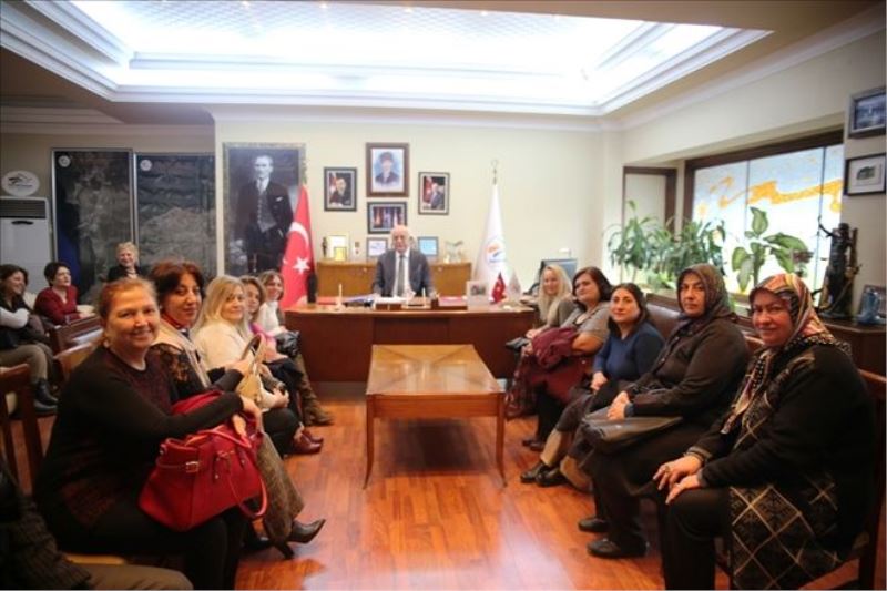 Kursiyerlerin teşekkür ziyareti