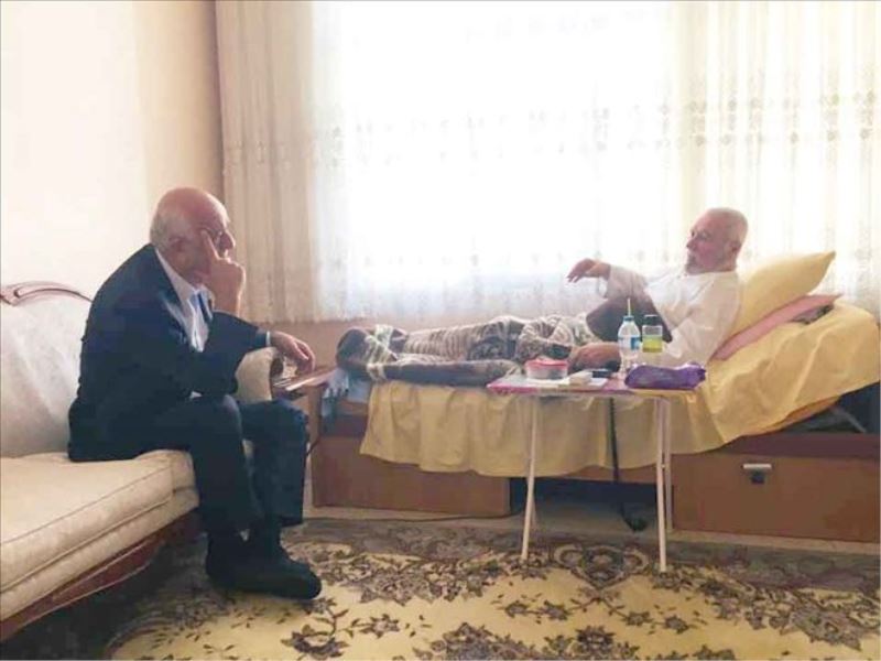 Hastalara başkan ziyareti