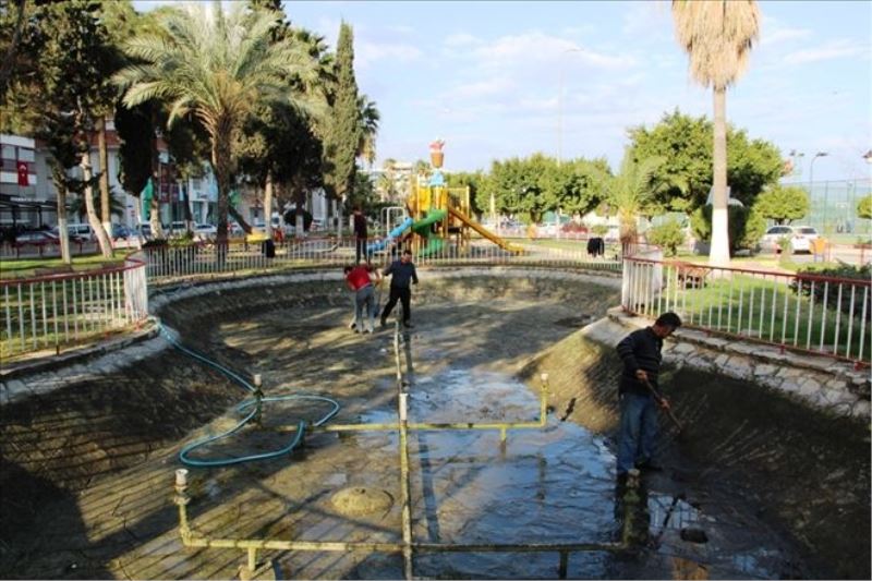İskenderun´da parklara bakım