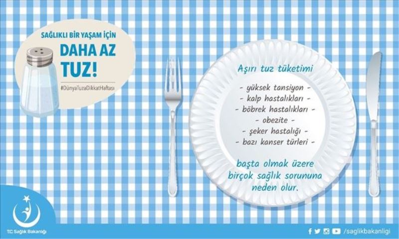 “Tuzu azaltarak gelişecek hastalıklar önlenebilir”