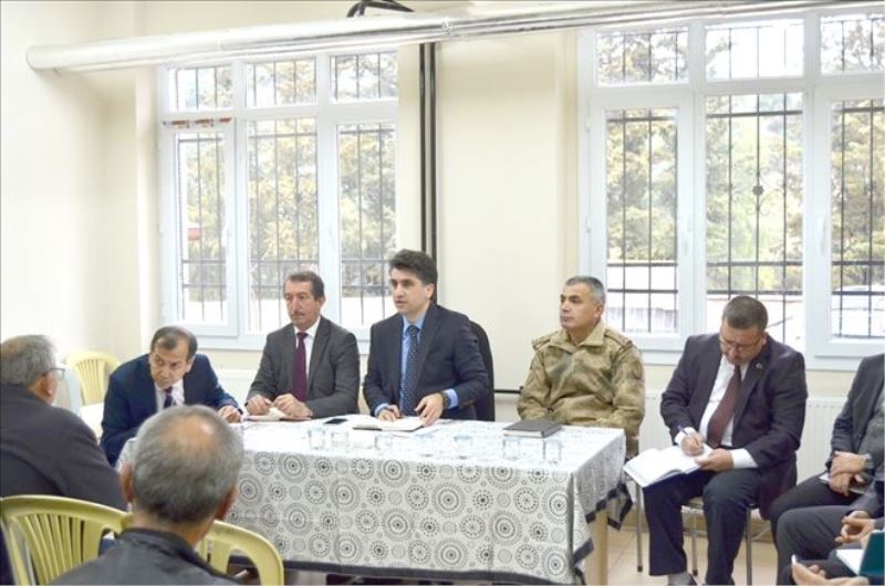 Kaymakam Aydın mahalle sakinleriyle buluştu