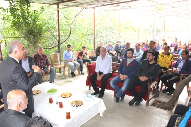Vatandaş buluşmada sorununu aktardı
