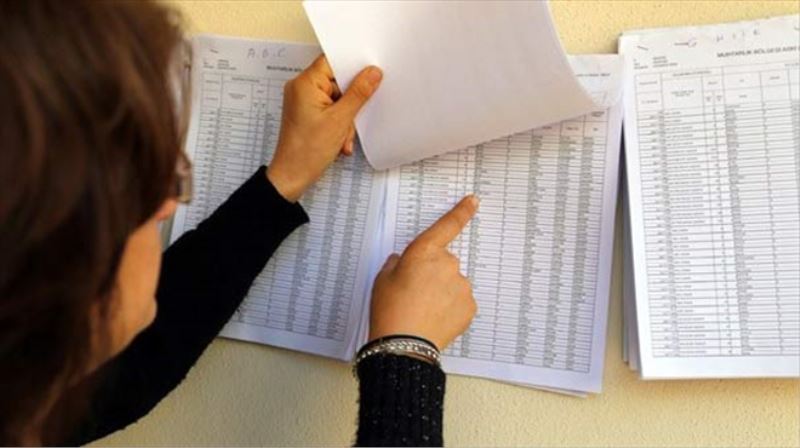 Listeler askıdan indi