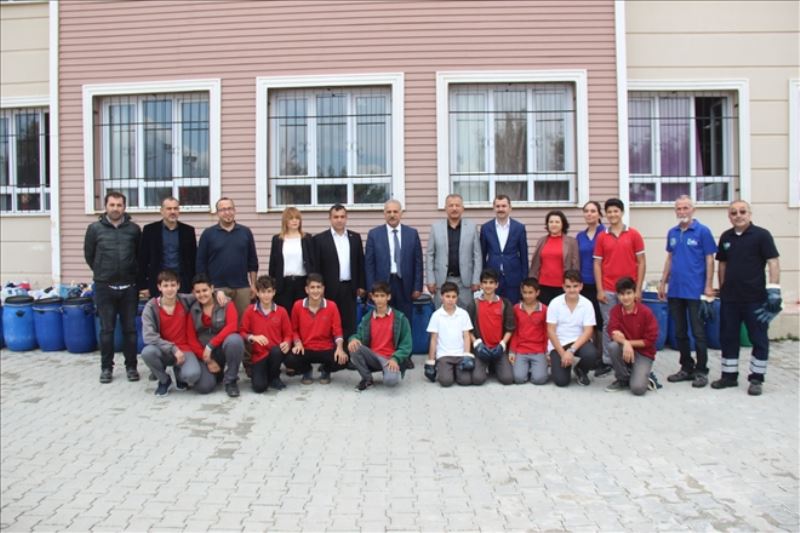 Öğrenciler 2.520 kilo atık yağ topladı