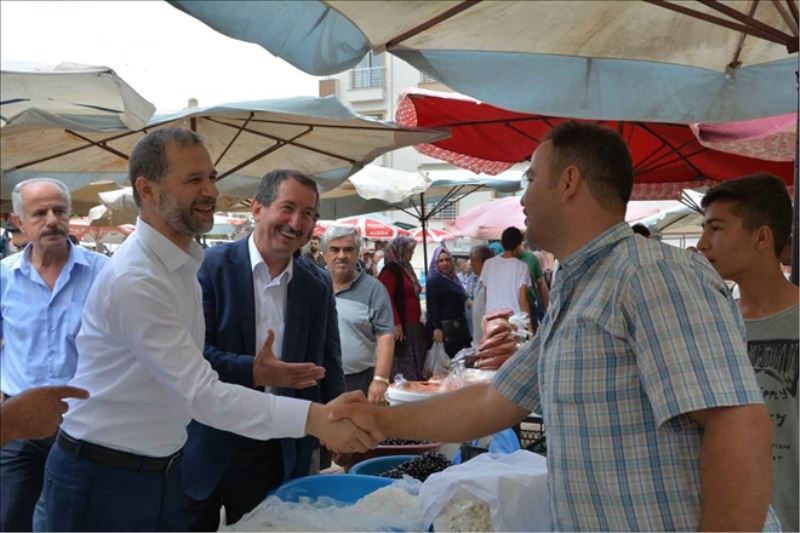 AKP´li Özel´den Sarımazı´da pazar ziyareti