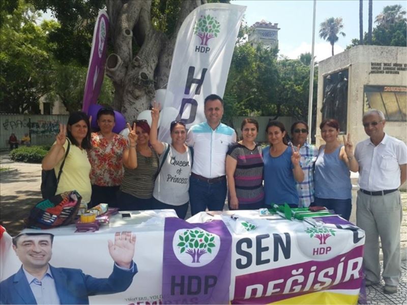 HDP´den sahile stant