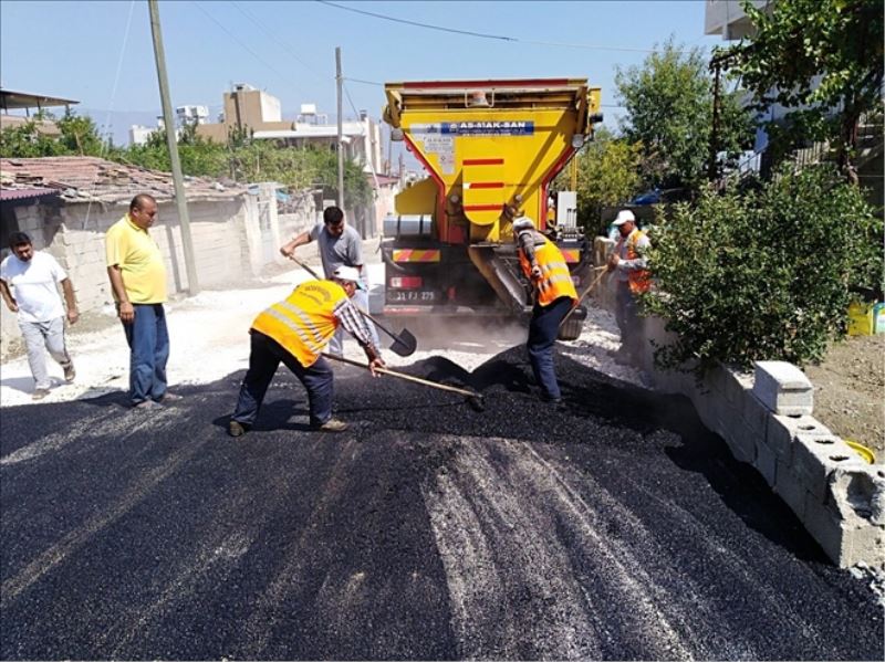 Mahallede sathi kaplama çalışması