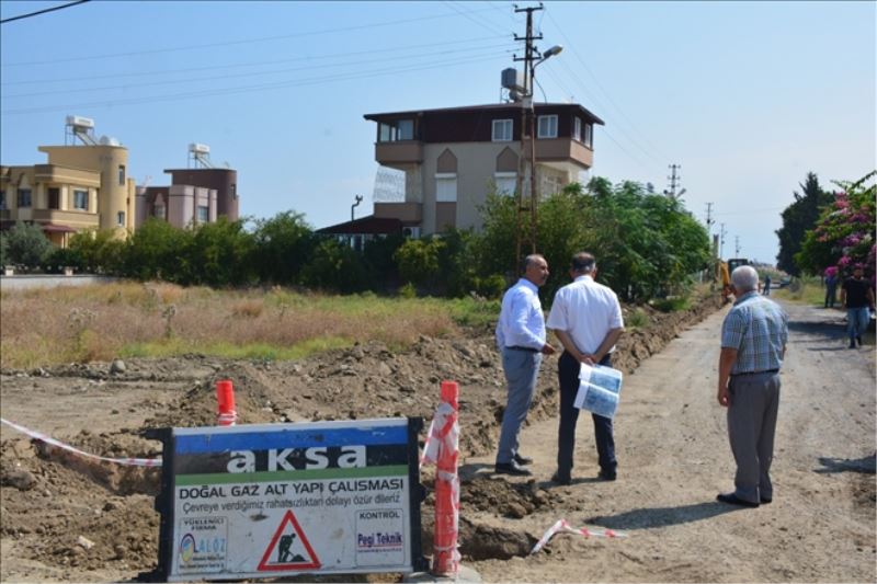 Doğalgaz çalışması sürüyor