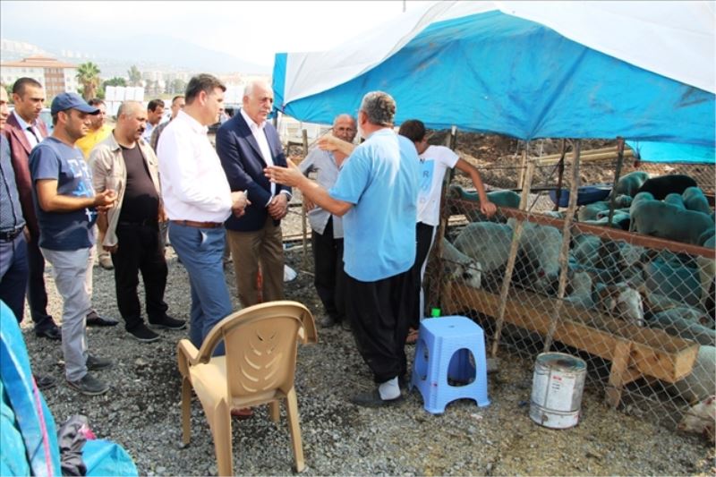 Kurban satış yeri hazır