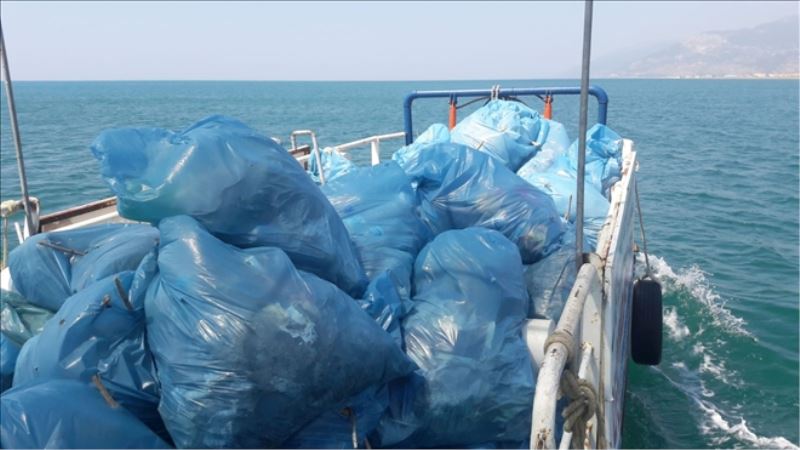 Sahilden 645 ton çöp toplandı