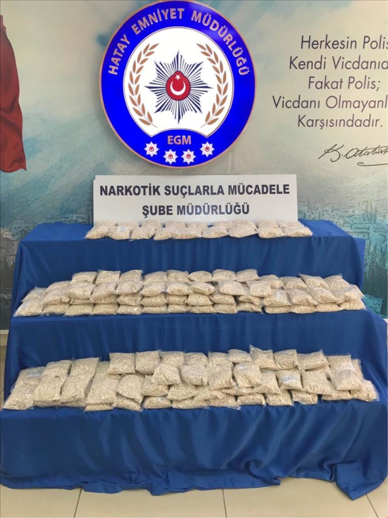 Pamuk tarlasında 307 bin uyuşturucu hap