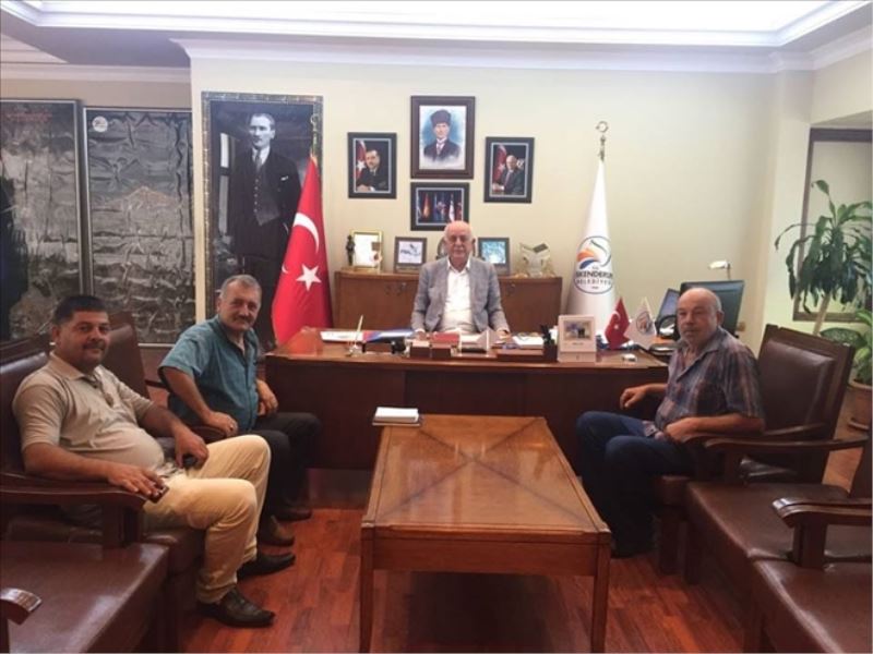 Muhtarların belediye ziyareti
