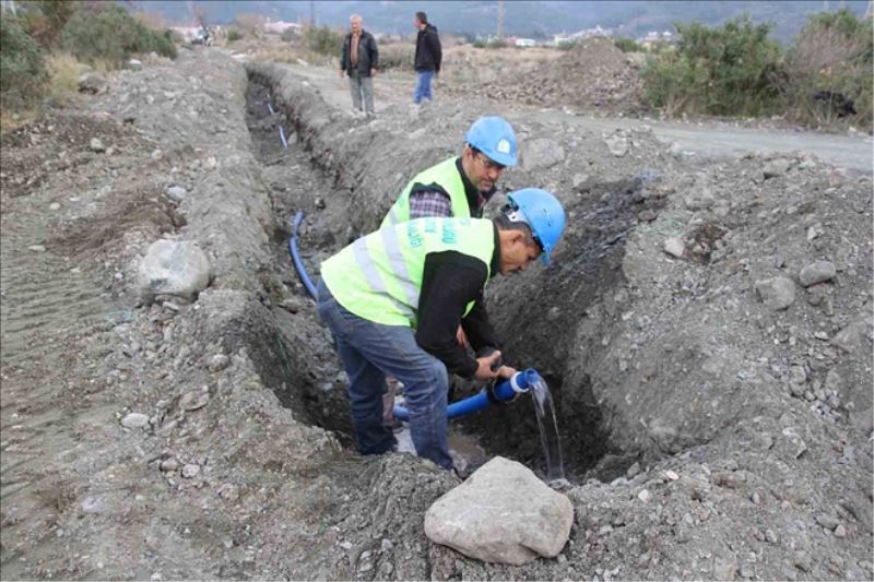 Gökdere´ye 200 metrelik su hattı