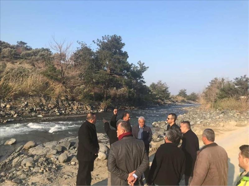 Dere yatağında kaymakam incelemesi