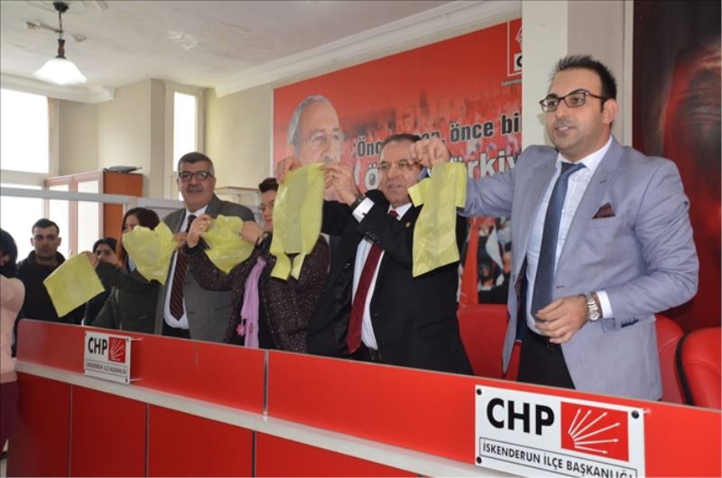 CHP´den ´poşet protestosu´