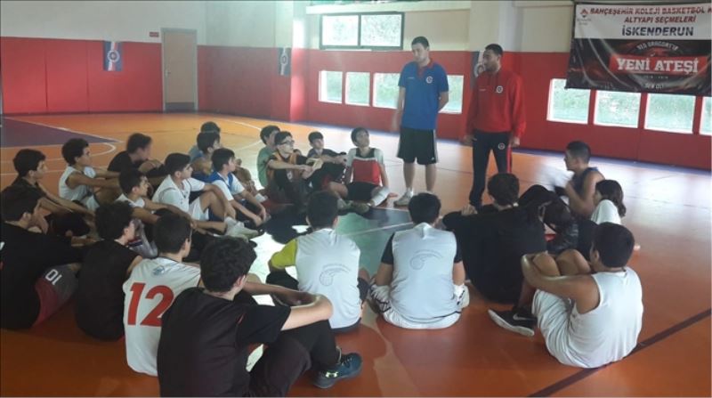 Öğrenci sporcular seçmelere katıldı