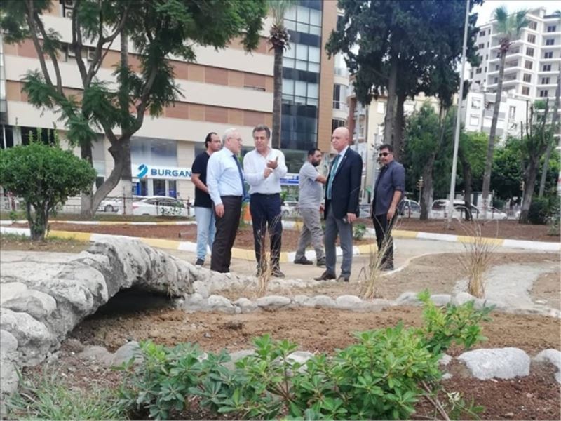 Parktaki çalışmayı inceledi