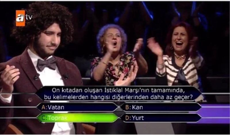 1 milyonluk soruyu bildi