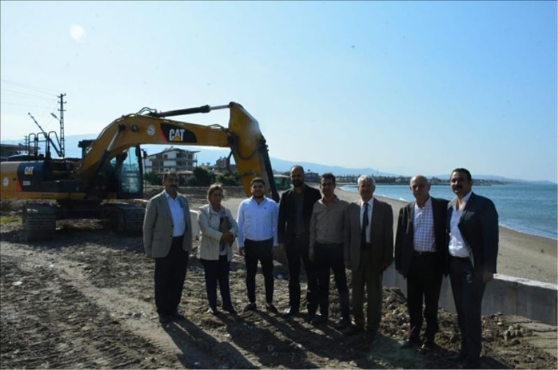 Yürüyüş yolu yapımı sürüyor