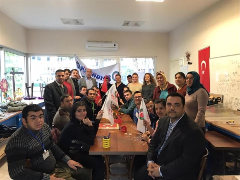 Sendikanın engelli atölyesi ziyareti