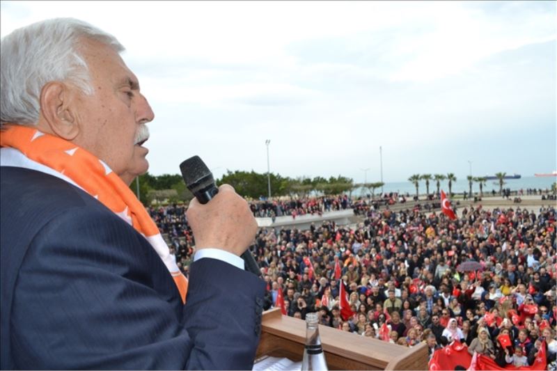 DP, Atatürk Anıtın´da miting düzenledi