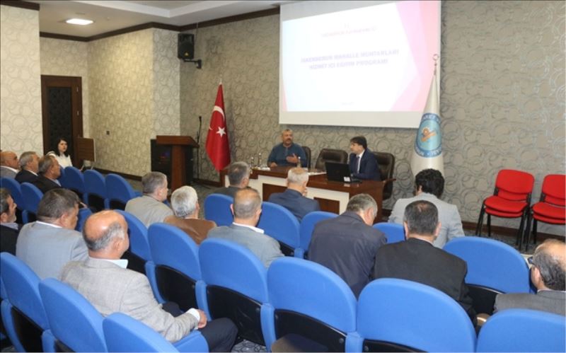 Muhtarlara ´hizmet içi eğitim´