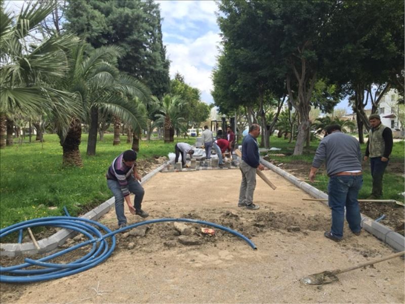 Parklarda yenileme çalışması