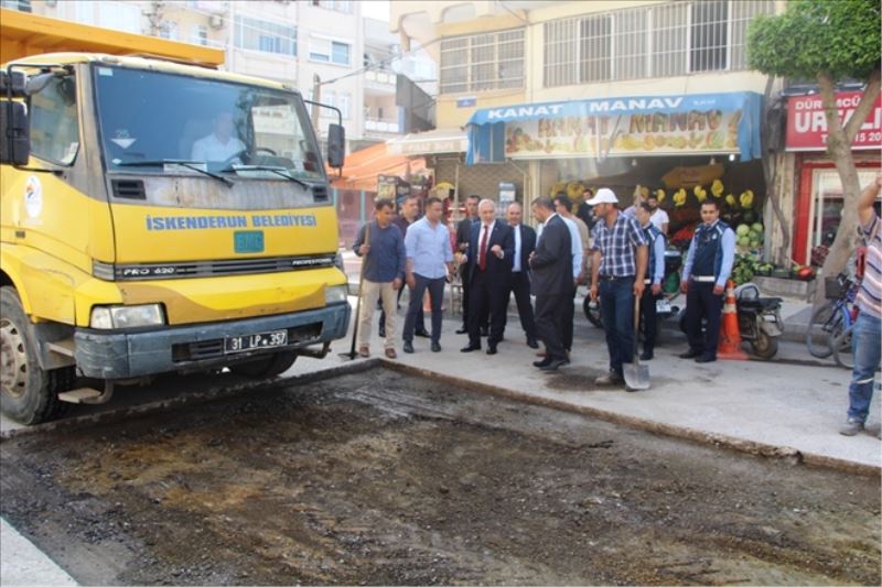 Dumlupınar´da asfalt yama çalışması