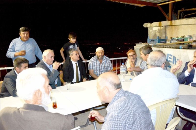 İftar sonrası talepleri dinledi