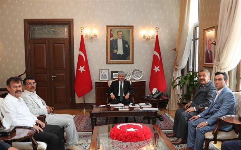 Başkanların vali ziyareti